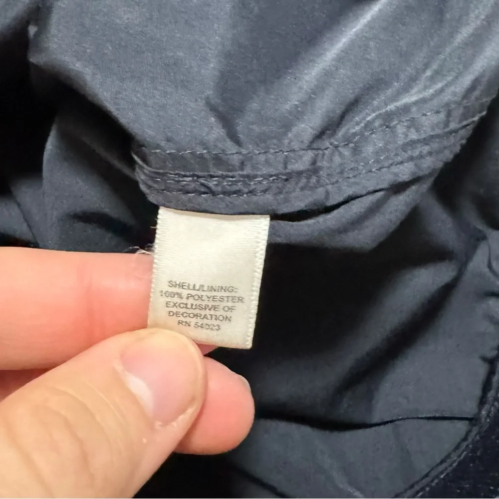 Banana Republic 2010 Polyester‎ Lightweight Black Full Zip Jacket Adult XL